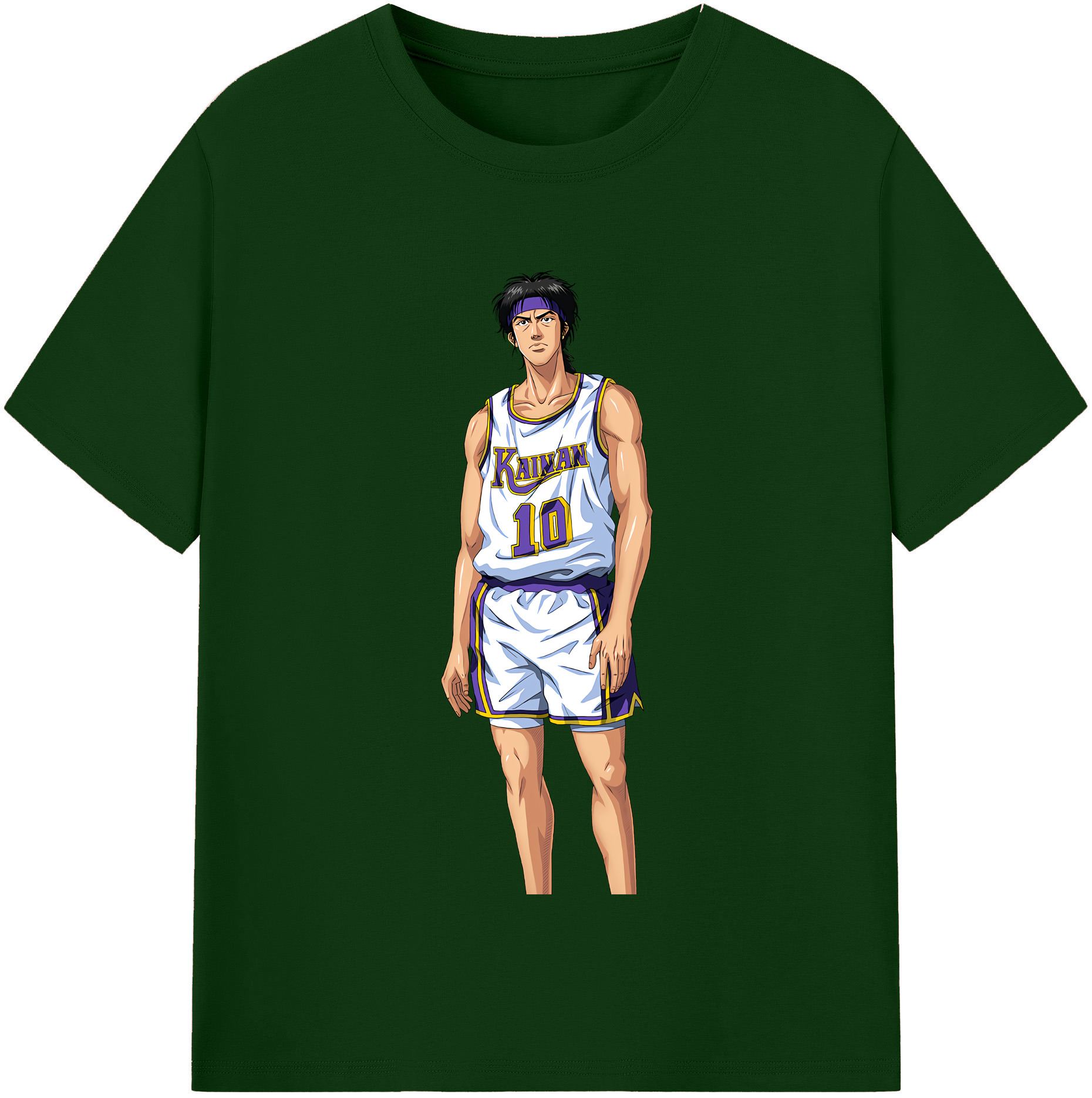 SLAM DUNK／スラムダンク 綿100％半袖Tシャツ（フロントプリント）